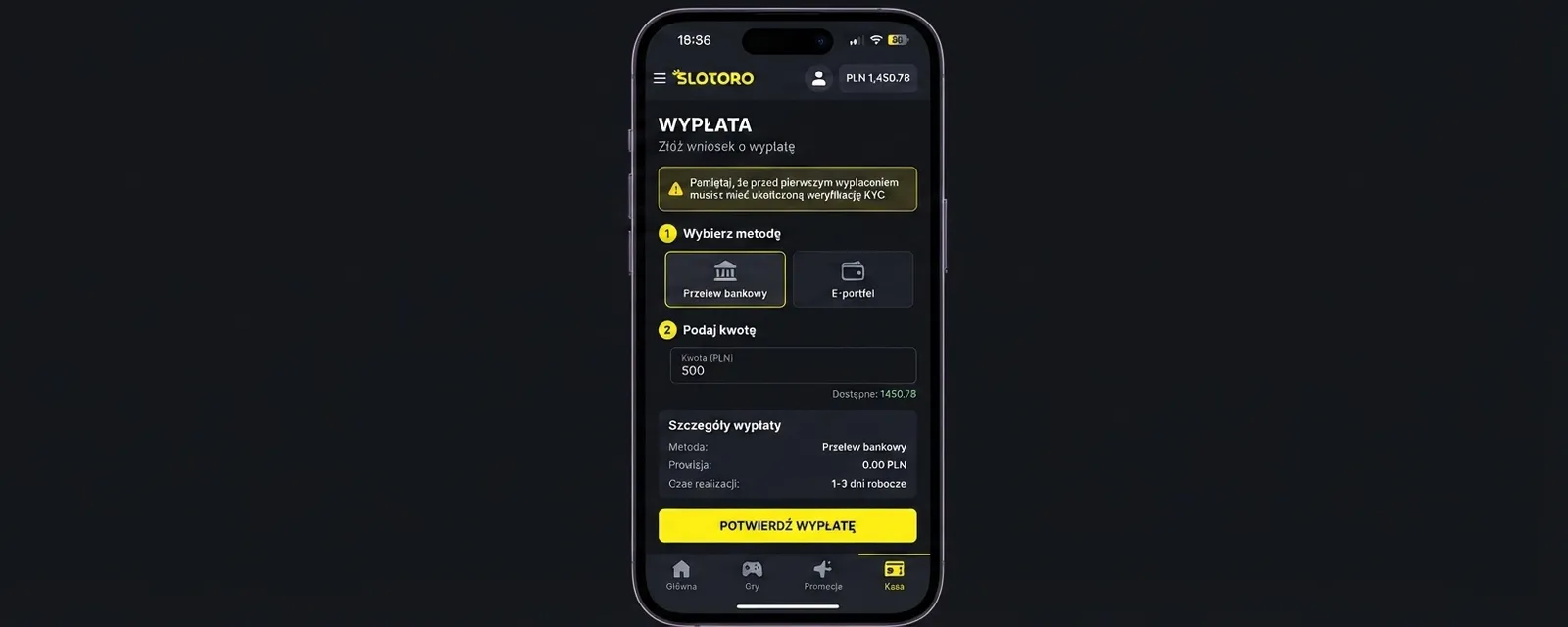 Złóż wniosek o wypłatę