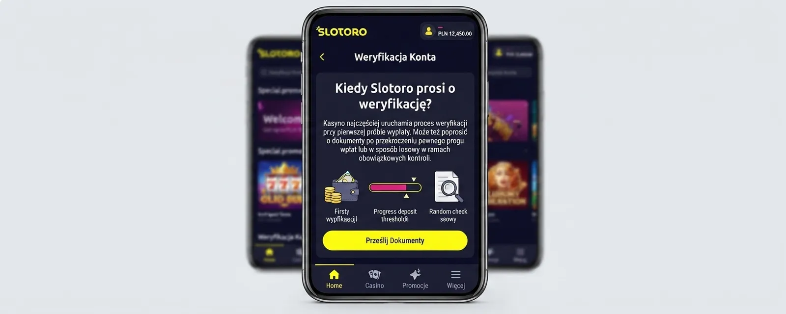 Kiedy Slotoro prosi o weryfikację?